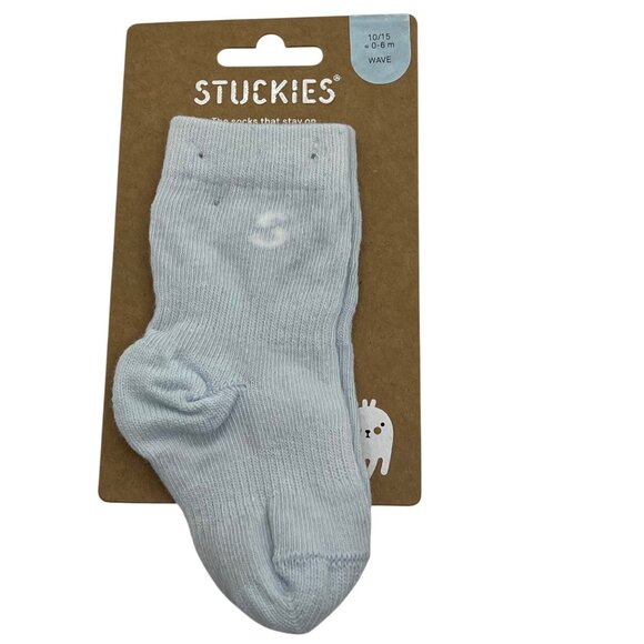 Baby Stay On Cotton Blend Socks By Stuckies 0-6M NWT Choose Color! - Picture 6 of 9